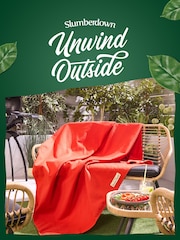 Slumberdown Orange Unwind Outside Waterproof Throw - Image 8 of 8