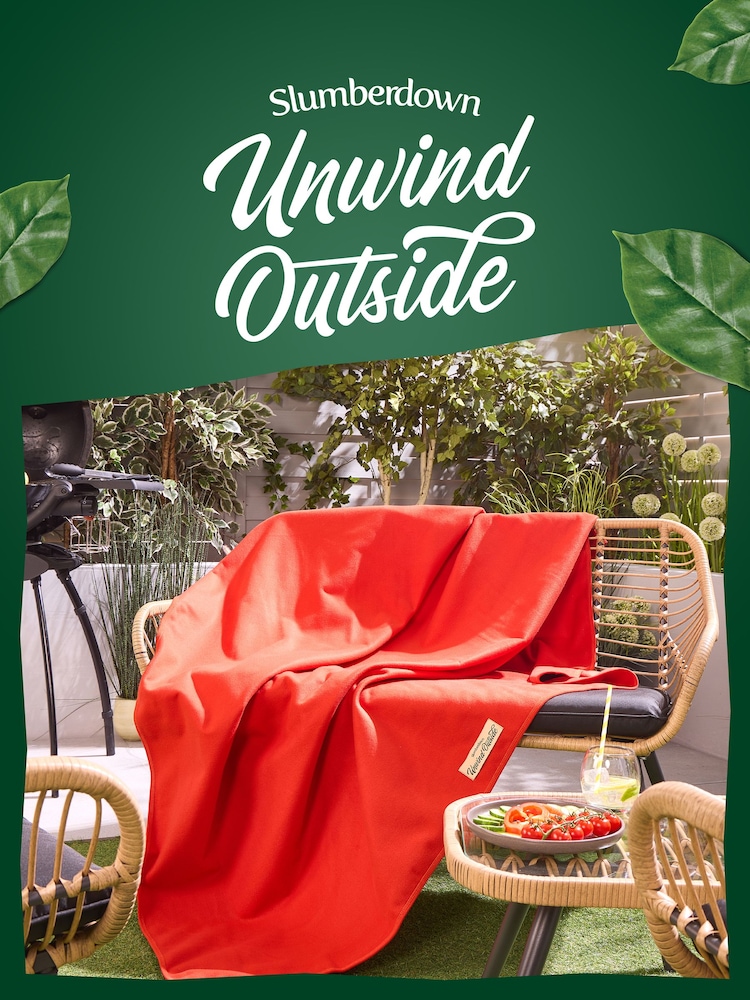Slumberdown Orange Unwind Outside Waterproof Throw - Image 8 of 8