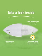 Slumberdown 2 Support Anti Allergy White Pillow - Image 4 of 5