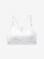 Белый - со средней поддержкой Run Crop Sports Bra - Изображение 7 из 10