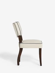 Nina Campbell Set of 2 Natural Ashburn Walnut Effect Leg Dining Chairs - Image 4 of 7
