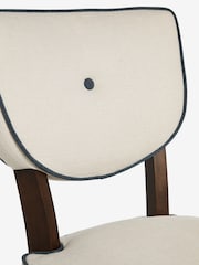 Nina Campbell Set of 2 Natural Ashburn Walnut Effect Leg Dining Chairs - Image 6 of 7