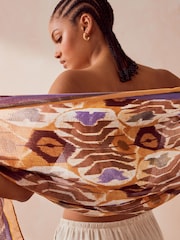 Aztec Print Lightweight Scarf - Image 3 of 6
