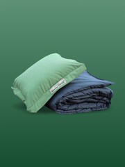 Slumberdown Green Unwind Outside Outdoor 2 in 1 Blanket Cushion - Image 1 of 9