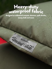 Slumberdown Green Unwind Outside Outdoor 2 in 1 Blanket Cushion - Image 4 of 9