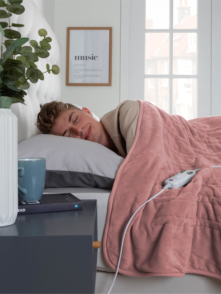 Slumberdown Pink Comfy Hugs 10 Temperature Settings Heated Throw - Image 2 of 7