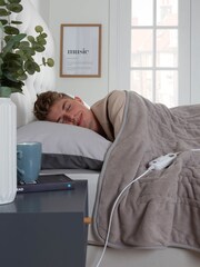 Slumberdown Grey Comfy Hugs 10 Temperature Settings Heated Throw - Image 2 of 7
