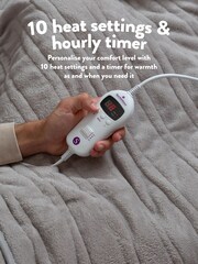 Slumberdown Grey Comfy Hugs 10 Temperature Settings Heated Throw - Image 5 of 7