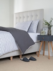 Slumberdown Coverless Comfort Printed Grey Stripe Duvet - Image 1 of 8