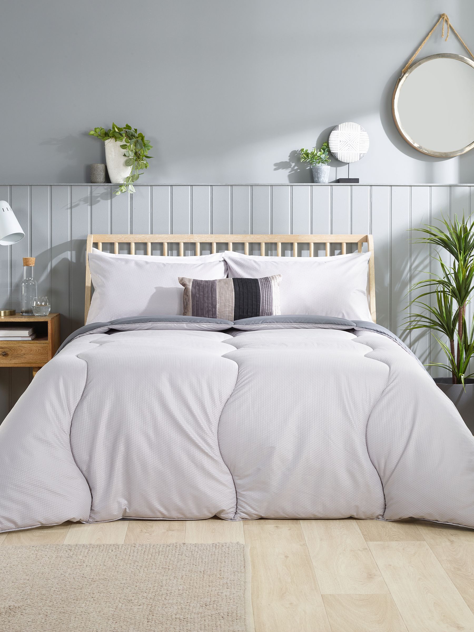 Slumberdown Unisex Multicolor Coverless Comfort Printed Embossed Waffle 10.5 Tog Duvet | Size: Double - Image 8