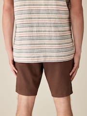Brown Linen Viscose Shorts - Image 3 of 10