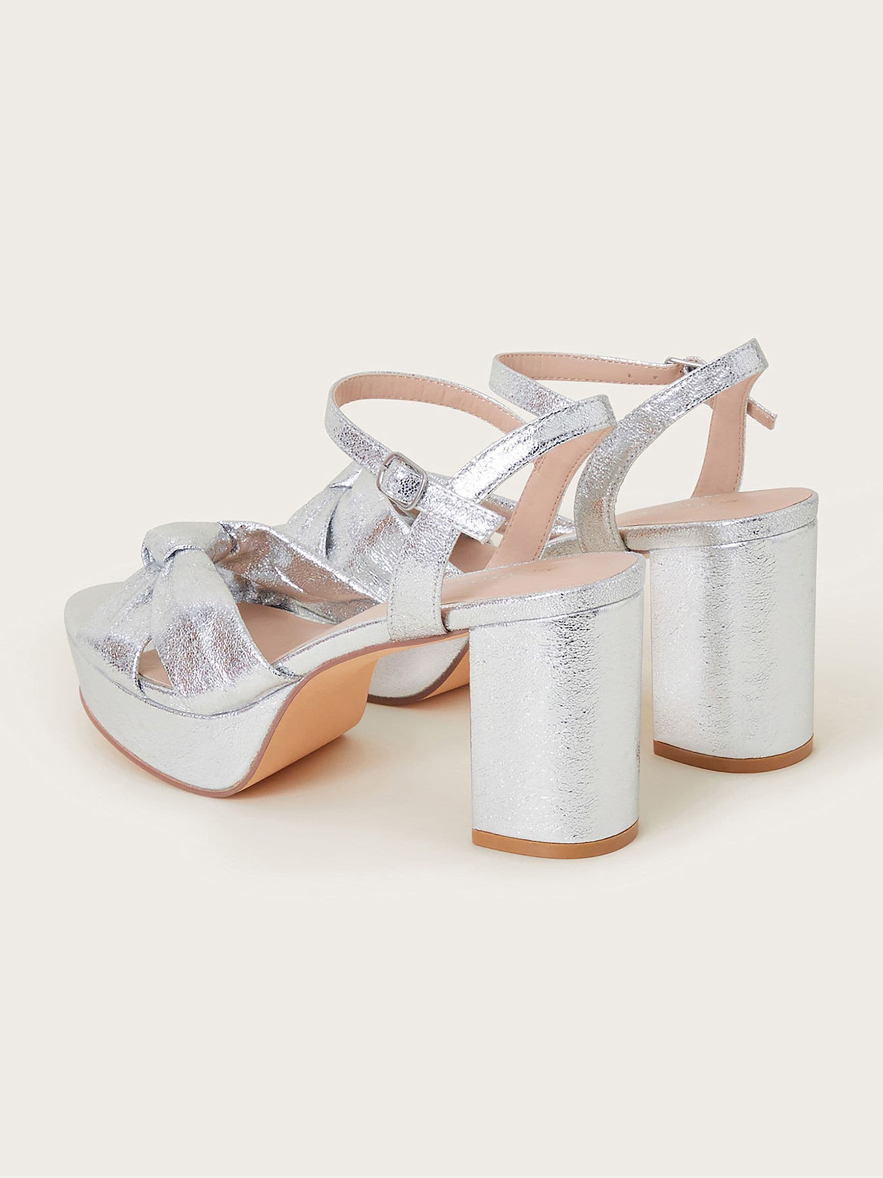 【新品未使用】_Fot Knot ball_hand strap*silver Buy Monsoon Silver Metallic Twist Knot Sandals from Next USA