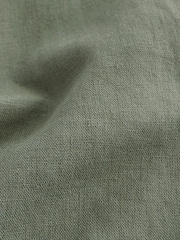 Sage Green Linen Viscose Shorts - Image 9 of 9