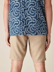 Stone Linen Viscose Shorts - Image 3 of 10