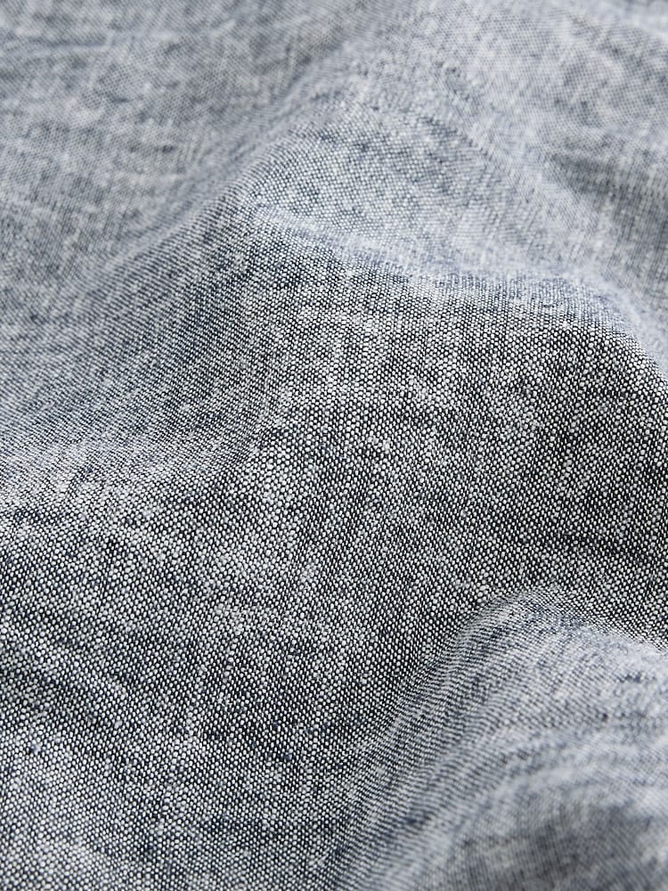 Grey Linen Viscose Shorts - Image 1 of 4