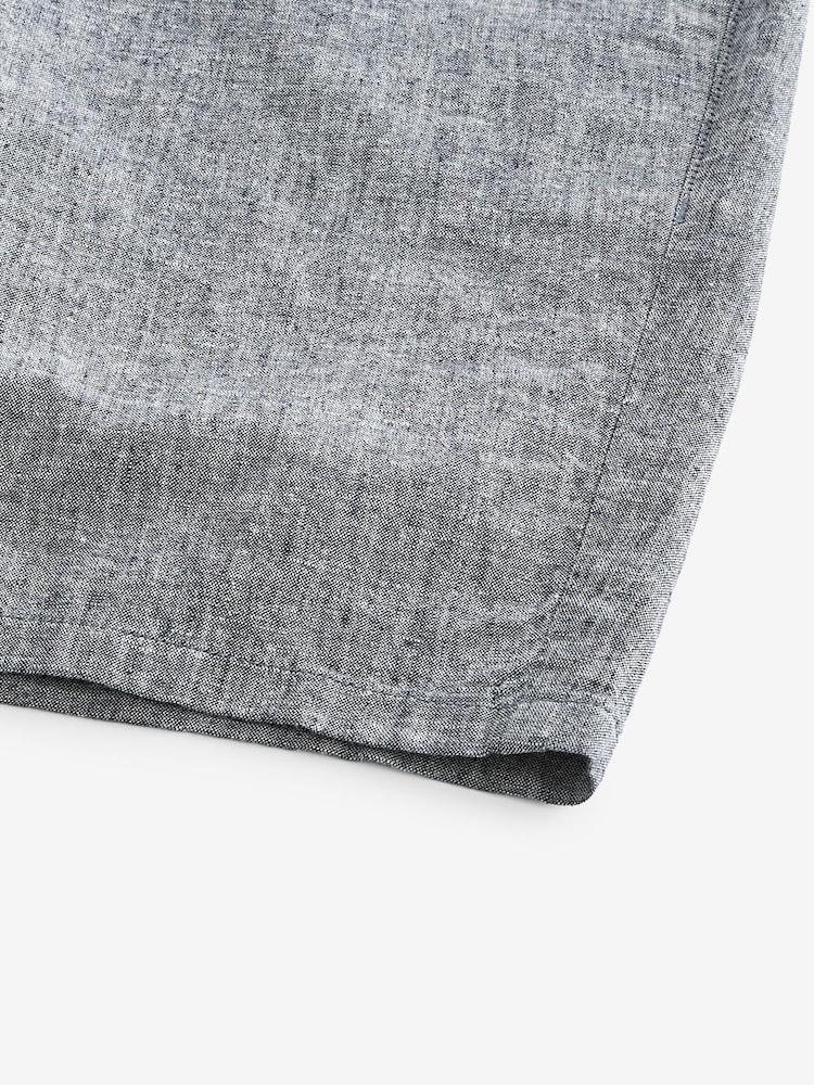Grey Linen Viscose Shorts - Image 2 of 4