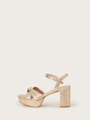 Monsoon Twist Knot Platform Heels - Image 1 of 3