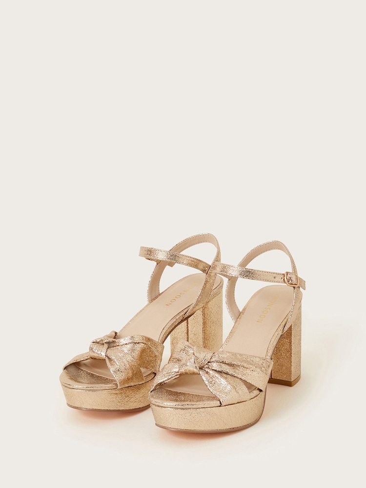 Monsoon Twist Knot Platform Heels - Image 2 of 3