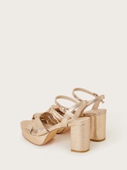 Monsoon Twist Knot Platform Heels - Image 3 of 3