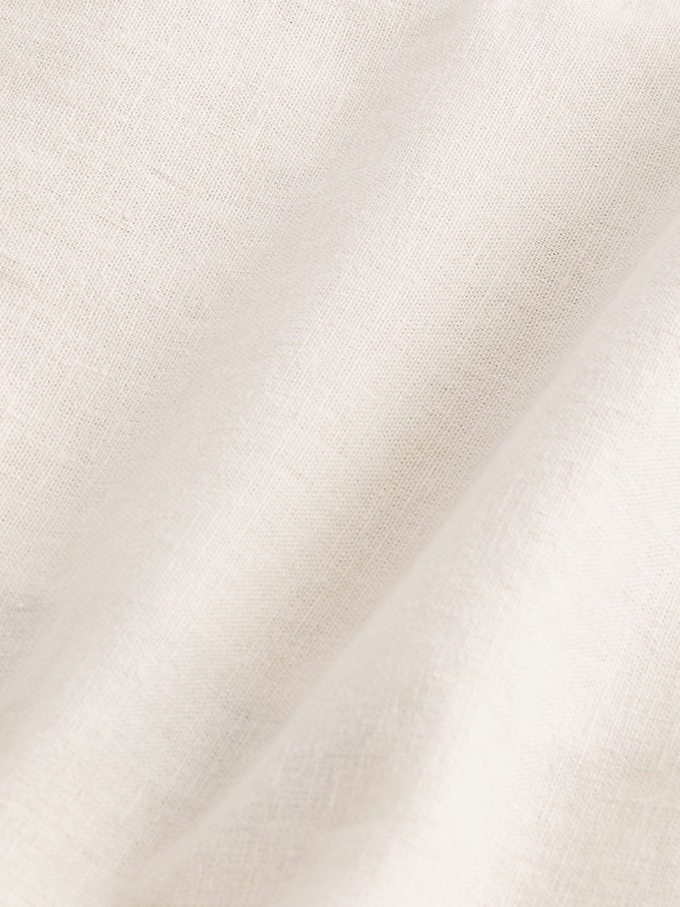Ecru White Linen Viscose Shorts - Image 10 of 10