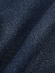 Marineblau/blau - Shorts aus Leinen und Viskose - Bild 11 von 11