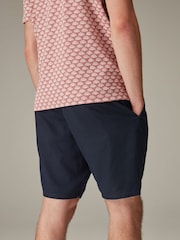 Marineblau/blau - Shorts aus Leinen und Viskose - Bild 5 von 11