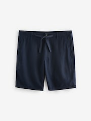 Marineblau/blau - Shorts aus Leinen und Viskose - Bild 7 von 11