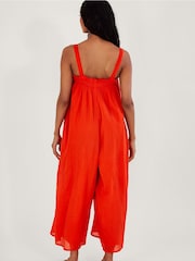 Monsoon Orange Eve Plain Jumpsuit - Image 2 of 5