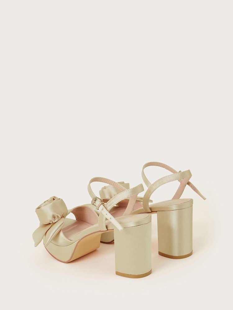 Monsoon Gold Rosette Platform Heels - Image 3 of 3 Monsoon Gold Rosette Platform Heels - Image 3 of 3