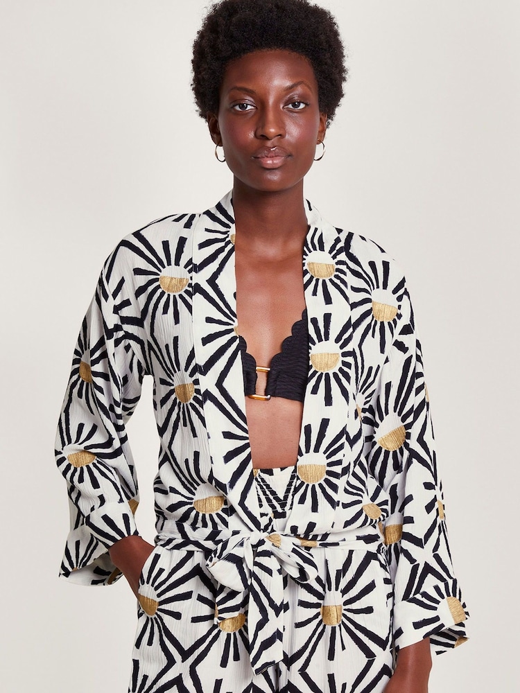 Monsoon Zamora Tie Front Top - Image 1 of 5