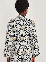 Monsoon Zamora Tie Front Top - Image 2 of 5