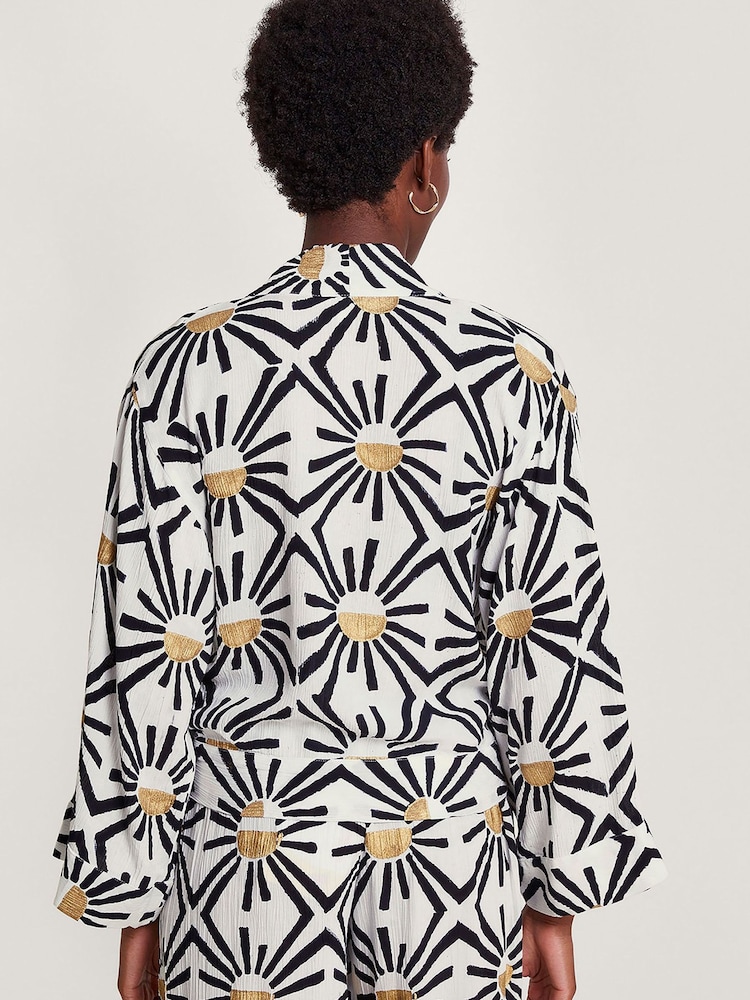 Monsoon Zamora Tie Front Top - Image 2 of 5
