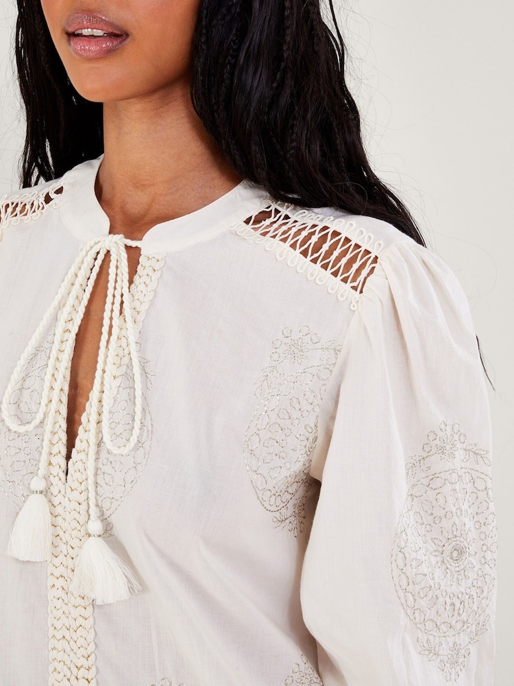 Monsoon Penny Bestickter Kaftan - Bild 4 von 4