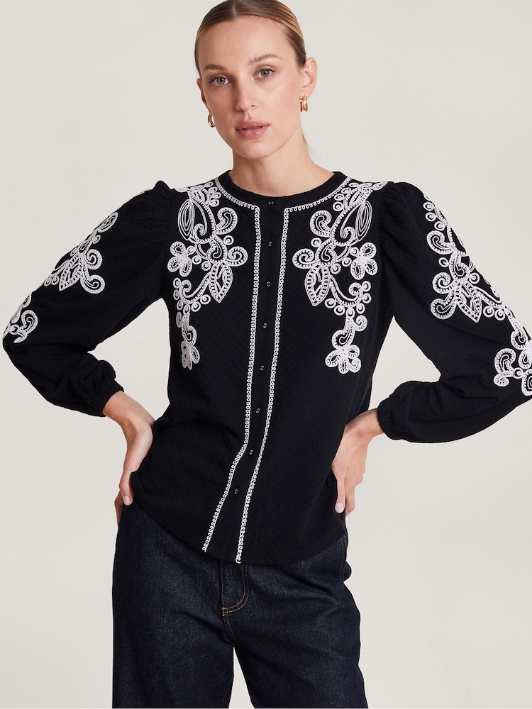 Monsoon Enya Embroidered Blouses - Image 1 of 5