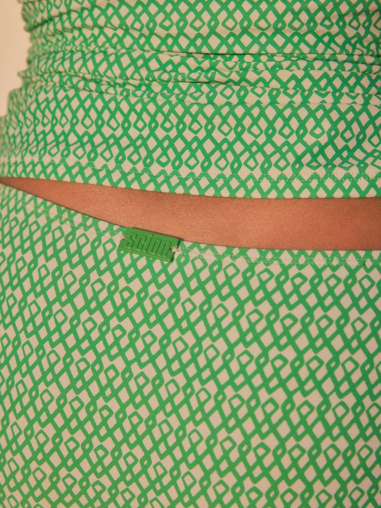 Green Scion at Next Ristikko Ruched Wrap Tankini Top - Image 10 of 10