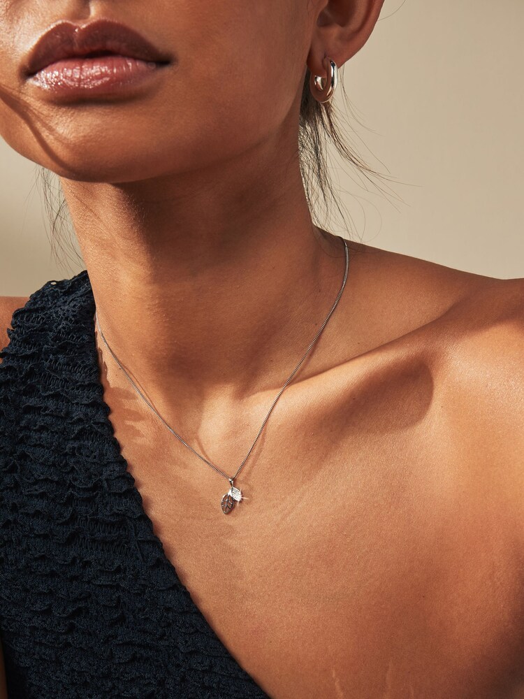 Sterling Silver Leaf Necklace - Image 2 of 4