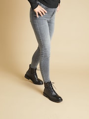 Jones Bootmaker Davi Leather Lace Up Black Boots - Image 1 of 6