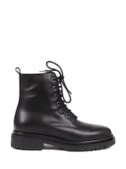 Jones Bootmaker Davi Leather Lace Up Black Boots - Image 2 of 6