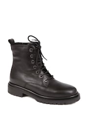 Jones Bootmaker Davi Leather Lace Up Black Boots - Image 3 of 6