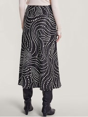 Monsoon Black Satin Dora Skirt - Image 3 of 6
