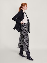 Monsoon Black Satin Dora Skirt - Image 4 of 6