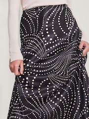 Monsoon Black Satin Dora Skirt - Image 5 of 6