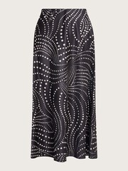 Monsoon Black Satin Dora Skirt - Image 6 of 6