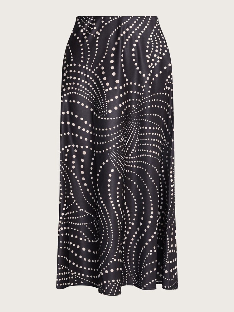 Monsoon Black Satin Dora Skirt - Image 6 of 6