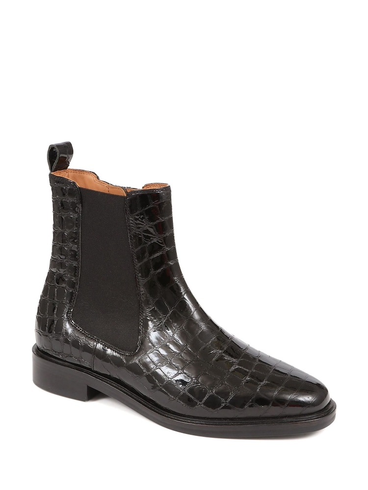 Jones Bootmaker Gessica Leather Chelsea Black Boots - Image 2 of 5