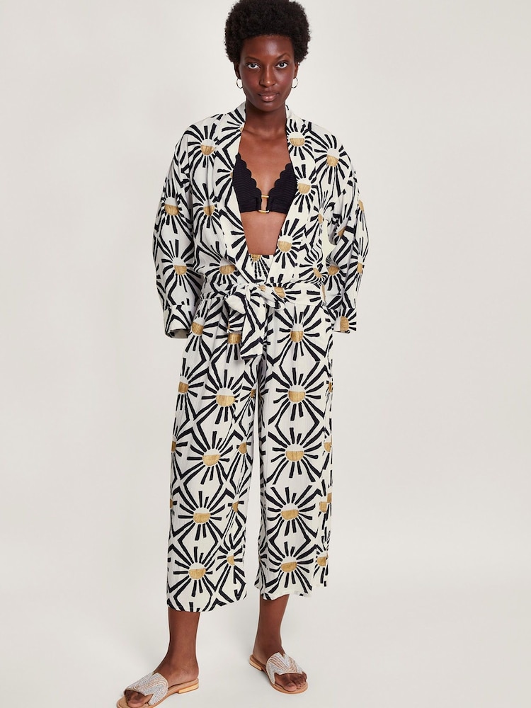 Monsoon Zamora Geometric Trousers - Image 1 of 5