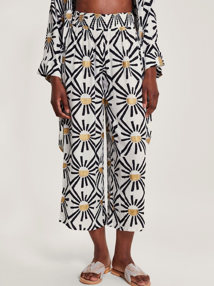 Monsoon Zamora Geometric Trousers - Image 2 of 5