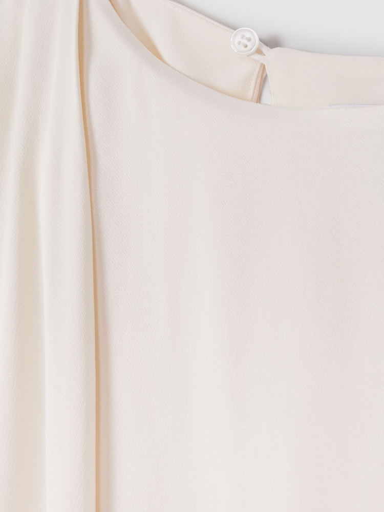 Reiss Ivory Aurelia Draped Jumpsuit - Image 6 of 6