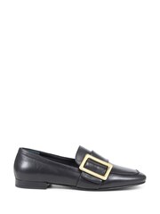 Jones Bootmaker Stefania Leather Slip-On Black Shoes - Image 2 of 6