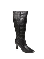 Jones Bootmaker Knee-High Leather Heeled Black Boots - Image 2 of 5